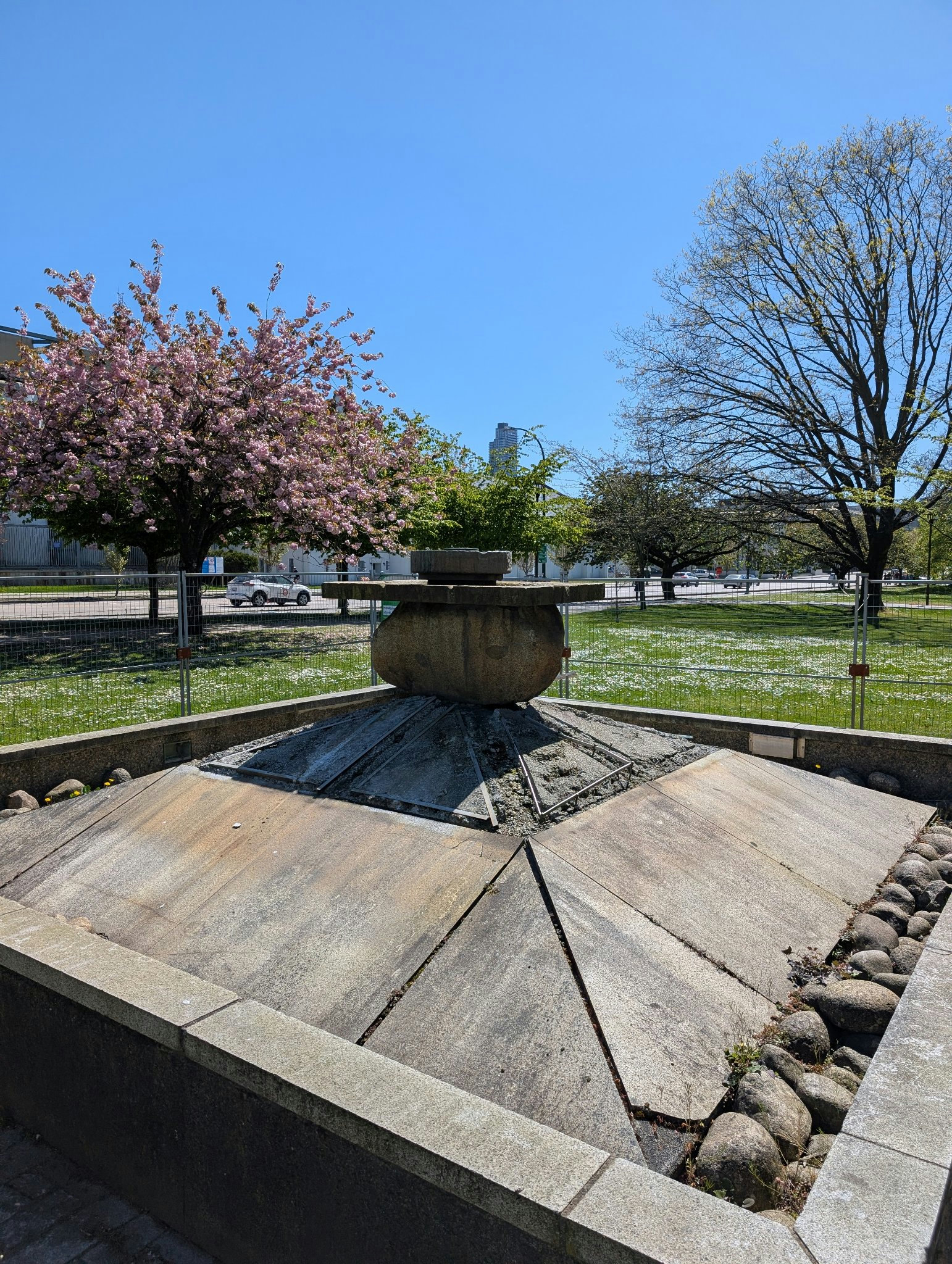 Flame of Peace by Sam Carter in Vancouver, photographed May 19, 2026