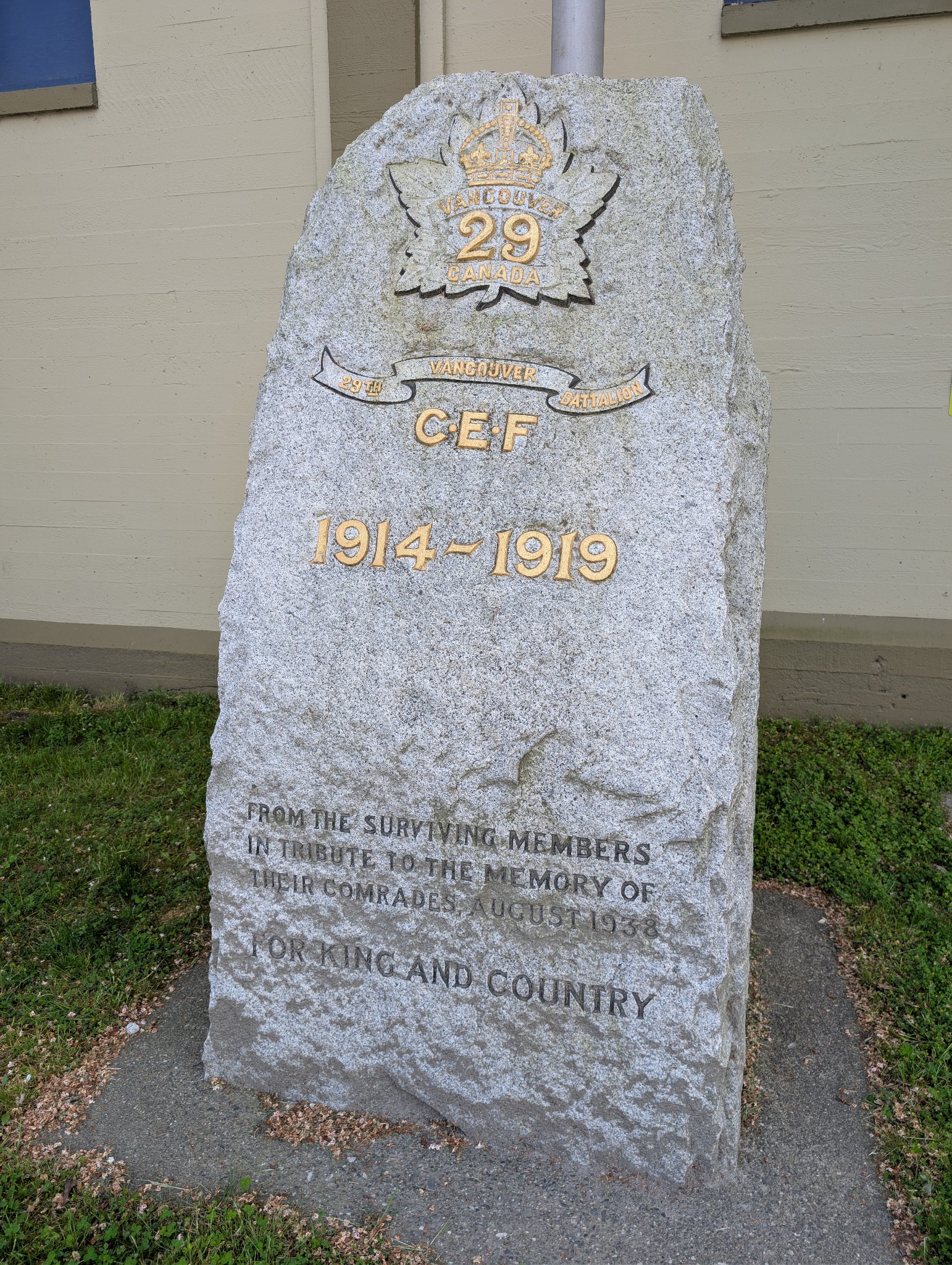 CEF Monument in Vancouver, photographed May 24, 2026