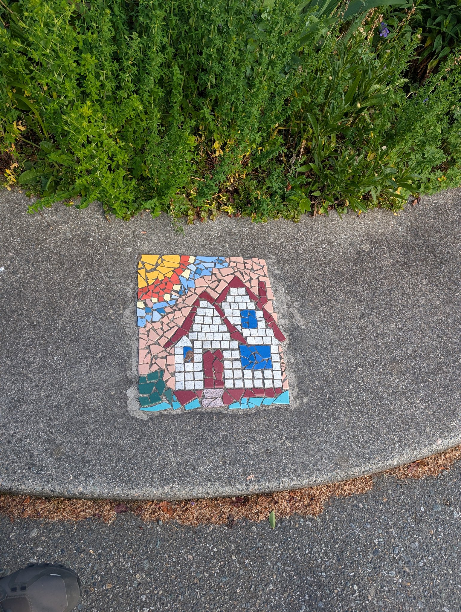 Traffic circle mosaics in Vancouver, photographed May 27, 2026