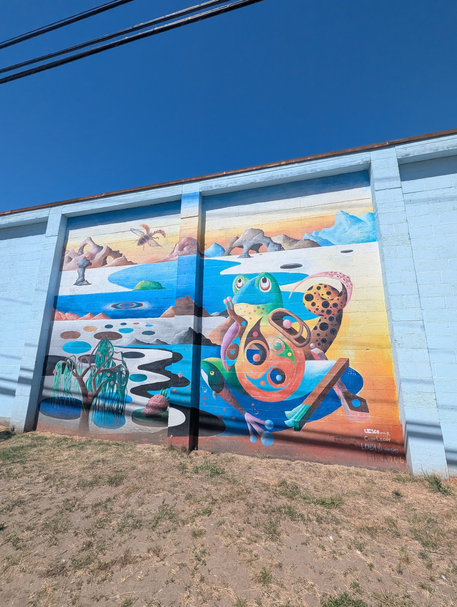 Untitled artwork by Cody Lecoy, Hira, Lenslie Vargas in Vancouver, photographed June 21, 2026